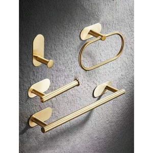 Porte-papier hygiénique mural moderne en métal avec étagère intégrée pour distributeur de rouleaux durable résistant à la rouille dans la salle de bain - Product Image 2