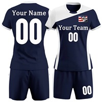 Diseño de Logotipo Personalizado, Kits de Ropa para Mujer, Camisetas de Voleibol Blancas Lisas Estampadas por Sublimación con su Propio Logotipo
