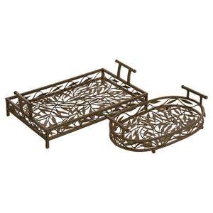 Bandeja de Servicio Moderna y Lujosa a Precio de Mayoreo, Ecológica, Fácil de Limpiar, para Servir Aperitivos y Postres, Bandeja de Metal - Product Image 2