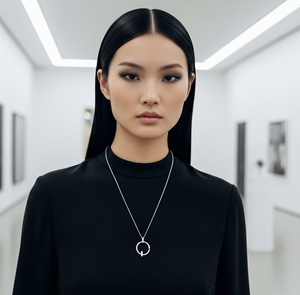 Haute qualité 925 argent minimaliste lien chaîne collier avec pendentif nouveau Design or Rhodium tenue quotidienne cadeau pour les femmes - Product Image 2