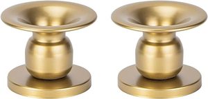 Portavelas decorativo para boda, candelero de Metal, candelabro chapado en oro de alto acabado de hierro - Product Image 3