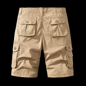 Pantalones cortos para hombre Moda Cargo Pocket Shorts pantalones cortos para hombre Custom Color sólido Hombres Cargo Shorts Venta caliente Cargo algodón - Product Image 4