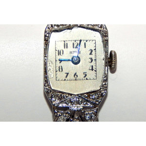 18K e 14K oro bianco Hover per orologio svizzero da donna con 28 diamanti acqua e cinturino impermeabile e quadrante - Product Image 1