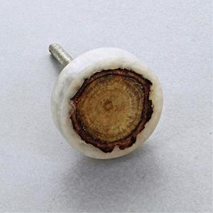 Pomo de Puerta Hexagonal de Mármol con Latón, Color, Forma y Tamaño Personalizados, Hecho en India - Product Image 2