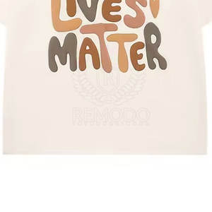 2025 mode bouffée impression t-shirt pour femmes doux coton été hauts OEM à manches courtes bouffée impression t-shirt - Product Image 3