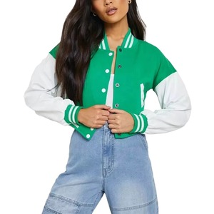 แจ็คเก็ตทีมเบสบอลขน100% สตรีทแวร์ผ้าวูลปักลายตัวอักษร - Product Image 3