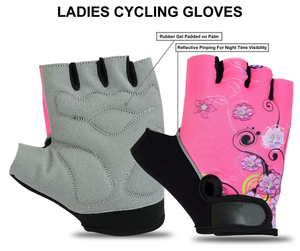 Gants de cyclisme à demi-doigts, respirants, pour hommes et femmes, antidérapants - Product Image 1