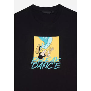 Venta al por mayor de camisetas de manga corta de estilo casual de los hombres personalizados 100% algodón con impresión digital de gran tamaño Ringer camisas - Product Image 5