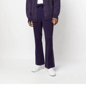 Pantalon évasé en coton de haute qualité pour homme, décontracté, léger, confortable, tissu à taille moyenne, motif droit, logo personnalisé, teinture unie - Product Image 2