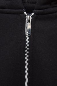 เสื้อผ้าแนวสตรีทแขนยาวสำหรับผู้ชาย, เสื้อผ้า100% มีฮู้ดแขนยาวผ้าคอตตอนชุดฤดูหนาวซิปเต็ม - Product Image 3