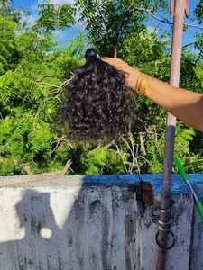 Alta calidad 100% Natural 16 pulgadas extensiones de cabello de templo indio rizado profundo 100% paquetes de Color de cabello Natural - Product Image 5