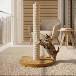 Grattoir pour chatons brun de haute qualité, adapté à tous les types et tailles de chats. - Product Image 1