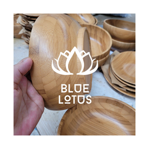 Bol en bois de bambou DISPONIBLE Bol rond durable écologique fait à la main de haute qualité Vietnam - Product Image 1