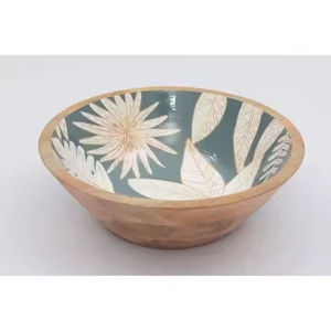 Cuencos para servir asequibles Cuencos multiusos de forma redonda de madera maciza hechos a mano para aperitivos de desayuno y utensilios de cocina Cuencos - Product Image 6