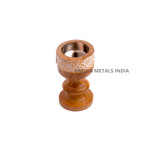 Decorative Arabic Bakhoor <b>Burner</b> Metal <b>Incense</b> <b>Holder</b> with Wooden Base for Majlis Decoration - Product Image 5