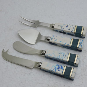 Ensemble de 4 couteaux à beurre en bois et en résine en acier inoxydable de conception unique Offre Spéciale pour la vente internationale avec un prix d'usine abordable - Product Image 6