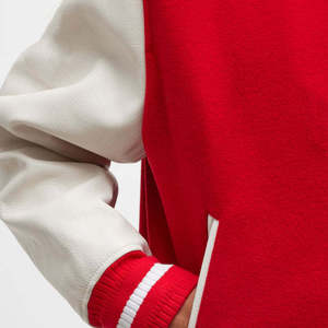 Chaquetas Varsity, Chaquetas de Tallas Grandes para Hombre, Bordado Chenille, Bloques de Color, Chaquetas de Béisbol de Invierno Acanaladas - Product Image 3