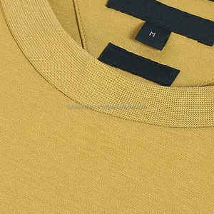 Camiseta en relieve de moda con logotipo personalizado de alta calidad 100% algodón cuello redondo ropa de calle ropa informal Premium hombres camiseta en relieve personalizada - Product Image 5