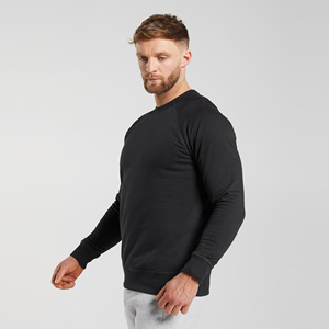 Logo personnalisé hommes col rond sweat-shirt à manches longues pull-over motif tricoté 100% coton costume d'hiver brodé techniques - Product Image 4