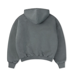 Ropa de hombre con logotipo personalizado impreso grueso peso pesado Sudadera con capucha de gran tamaño hombres Terry Fabric Drop Shoulder Hoodies - Product Image 2