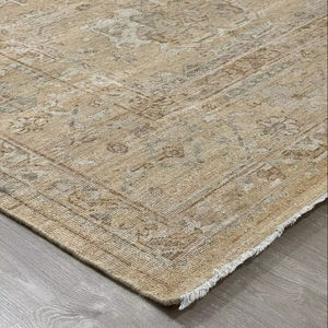 Alfombra de lana de alta calidad bordada hecha a mano, alfombra moderna de seda anudada a mano, decoración Vintage para el hogar, juegos de alfombras bordadas para sala de estar - Product Image 1