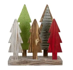 कस्टम रंग पॉलिश लकड़ी की मेज क्रिसमस पेड़ निर्माता कस्टम पॉलिश लकड़ी की मेज शीर्ष क्रिसमस पेड़ थोक