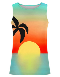 เสื้อกล้ามกีฬาของผู้ชายสำหรับฤดูร้อนเสื้อกล้ามระบายอากาศได้ดีผ้าฝ้าย100% ลูกไม้กันยูวีแขนกุดสำหรับเพาะกาย - Product Image 1