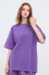 OEM Unisex Oversized T-shirt 260gsm Camisetas de alta calidad para la impresión del logotipo Camiseta para hombres DDP Envío - Product Image 3