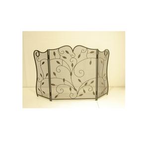 Iron Leaf Design <b>Fireplace</b> <b>Screen</b> - Product Image 4
