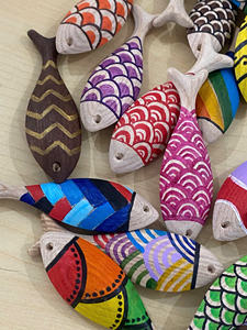 Vietnam Wooden <b>Fish</b> Crafts Hand-Painted, Eco-Friendly Wooden <b>Fish</b> Ready in Bulk for Export with Attractive Pricing & Offers - Product Image 4