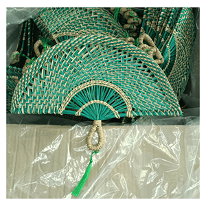 Éventail en paille de mer tissé à la main pour festivals en plein air, mariages et accessoire décoratif Vietnam - Product Image 5