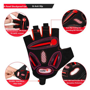 Gants de vélo à demi-doigts populaires, prix d'usine, best-seller, prix raisonnable, respirants et confortables - Product Image 3