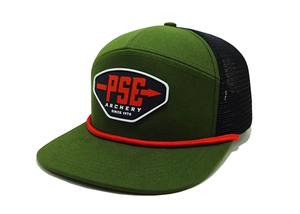 Custom Rubber <b>Patch</b> Logo Trucker Hat with Mesh <b>Back</b> Red Rope Detail Lightweight Outdoor Headwear Vietnam OEM Supplier for Brands - Product Image 2