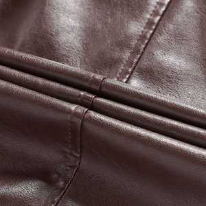 2025 nouveauté hiver manteaux personnalisés veste en cuir personnalisé équitation motard moto hommes Faux cuir vestes - Product Image 3