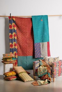 Médiation oreiller coussin de sol fait à la main bohème Patchwork indien Vintage Kantha literie décorative lit de jour pouf pouf C - Product Image 5