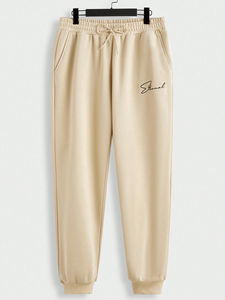 Conjunto deportivo de chándal para hombre OEM personalizado, cómodo para entrenamiento en el gimnasio, con logotipo personalizado, chándal de forro polar estilo streetwear para hombre - Product Image 3