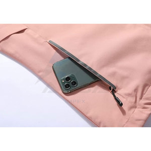 Impermeable Ligero con Capucha para Mujer, Chaqueta de Senderismo, Cortavientos, Ropa Exterior, Color Rosa - Product Image 6