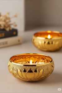 Metal Candle Holder With Traditional Look Perfect For Housewarming <b>Gifts</b> Home Accents And Indoor Decorative <b>Themes</b> - Product Image 3