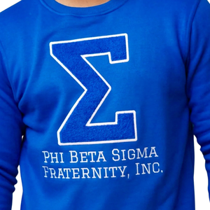 Sudadera bordada de chenilla Big Sigma, ropa de fraternidad griega Phi Beta Sigma de algodón de primera calidad suave, ropa informal para hombre - Product Image 2