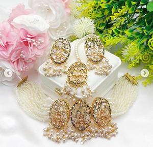 Ensembles de bijoux afghans de luxe antiques pour dames filles collier ras du cou en acier inoxydable personnalisé haut demandé pour les fiançailles - Product Image 6