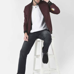 Vente en gros d'usine Vestes bombardiers pour hommes vestes streetwear coupe-vent léger et respirant avec impression de logo personnalisé - Product Image 5