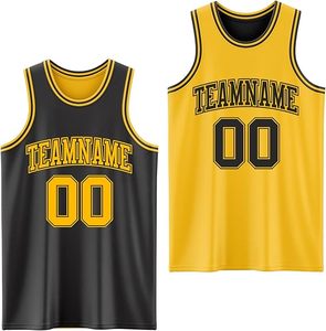 Camiseta reversible de baloncesto personalizada al por mayor diseño personalizado transpirable servicio OEM último estilo adultos tallas todas las tallas - Product Image 3