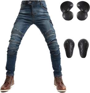 Vêtements de sport pour la moto, jeans de motard, pantalon de moto avec protections amovibles CE2 pour unisexe, % coton - Product Image 1