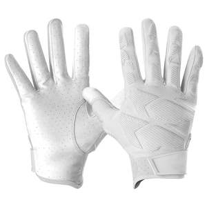 Gants de receveur de football américain, logo personnalisé, cuir véritable, qualité supérieure à prix raisonnable - Product Image 3