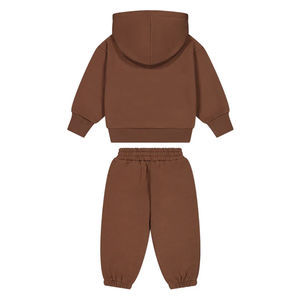 Conjunto de Ropa Infantil 100% Algodón Suave, Tallas 0-16, Sudadera con Capucha para Niños, Traje Deportivo con Patrón Liso, Conjunto Deportivo para Niños - Product Image 4