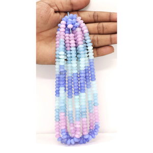 ลูกปัดพลอยหินควอทซ์ทรงกลมสีผสมที่สวยงามขนาด7-8มม. AAA - Product Image 3