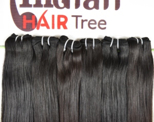 Pas cher Indien Droite Remy Cheveux Humains Bundles Raw Indian temple Humain Naturel Couleur Noir Tissage Cuticule Aligné Bundle Cheveux - Product Image 3