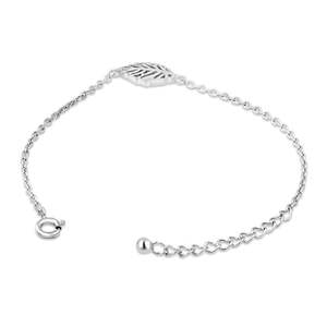 NOVAMART Fine Zarkan Linear Silver <b>Bracelet</b> with Leaf Cut Diamond Elegant <b>Bangles</b> & <b>Bracelets</b> Collection Wholesale Export - Product Image 6