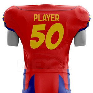 Uniforme de Fútbol Americano Personalizado con Logotipo, Transpirable, Talla Grande, Secado Rápido, 100% Poliéster, Ropa Deportiva Profesional - Product Image 5