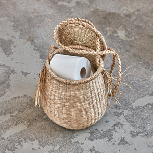 ตะกร้าแขวนหญ้าทะเลพร้อมฝาปิด - Product Image 1